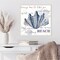 Indigo Ocean Treasures IV by Gina Ritter Framed Canvas Wall Art